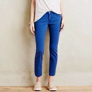 AG Adriano Goldschmied Stevie Slim Straight Ankle Royal Blue Jeans w Stretch